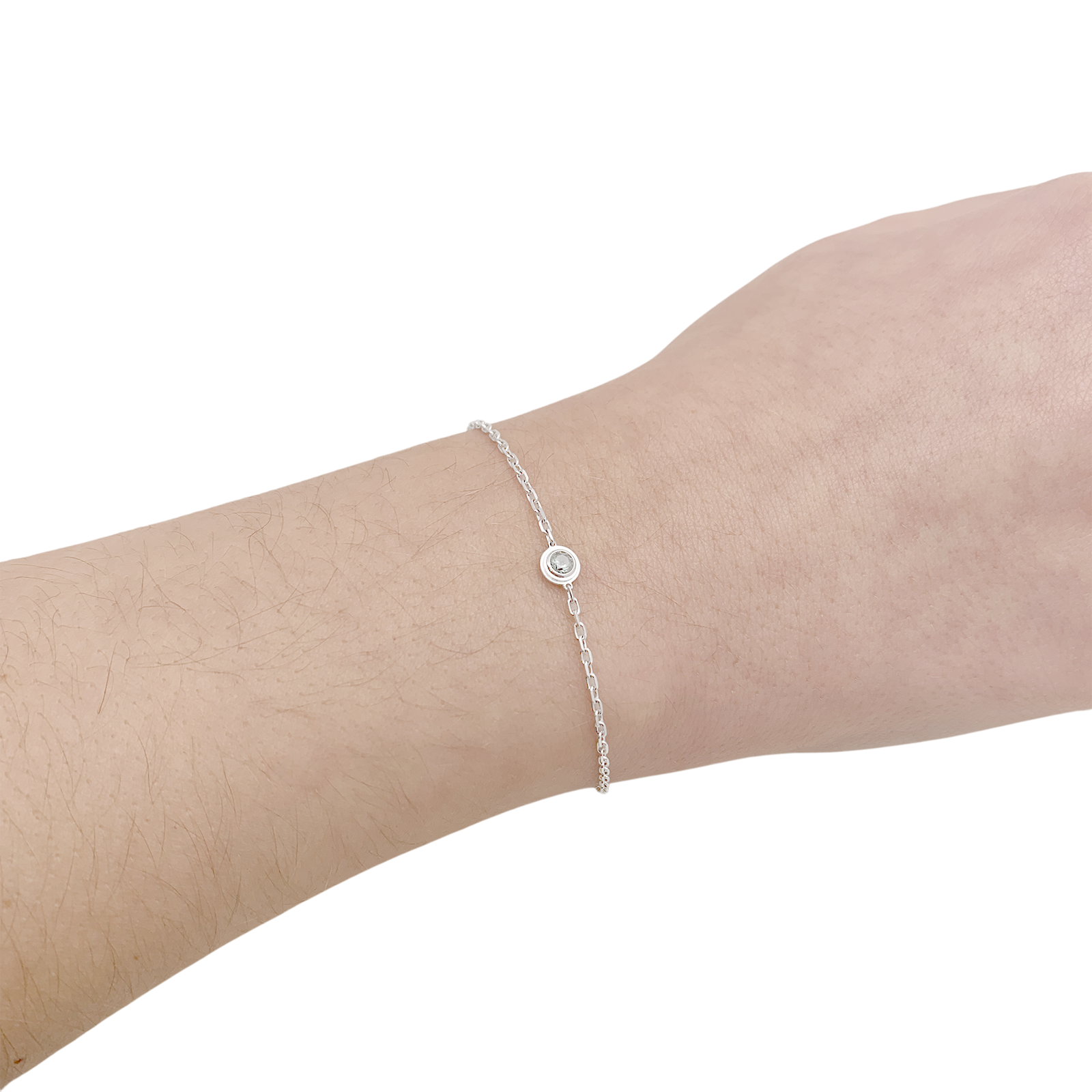 Bracelet Cartier "Cartier d'Amour" or blanc, saphir vert.