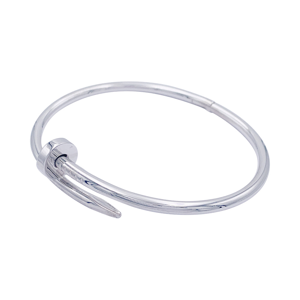 Bracelet Cartier, "Juste un clou", or blanc.