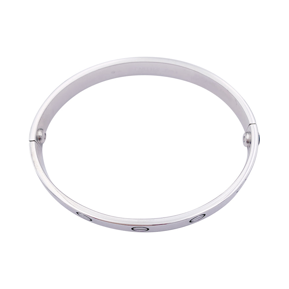 Cartier bracelet, “Love”, in white gold.