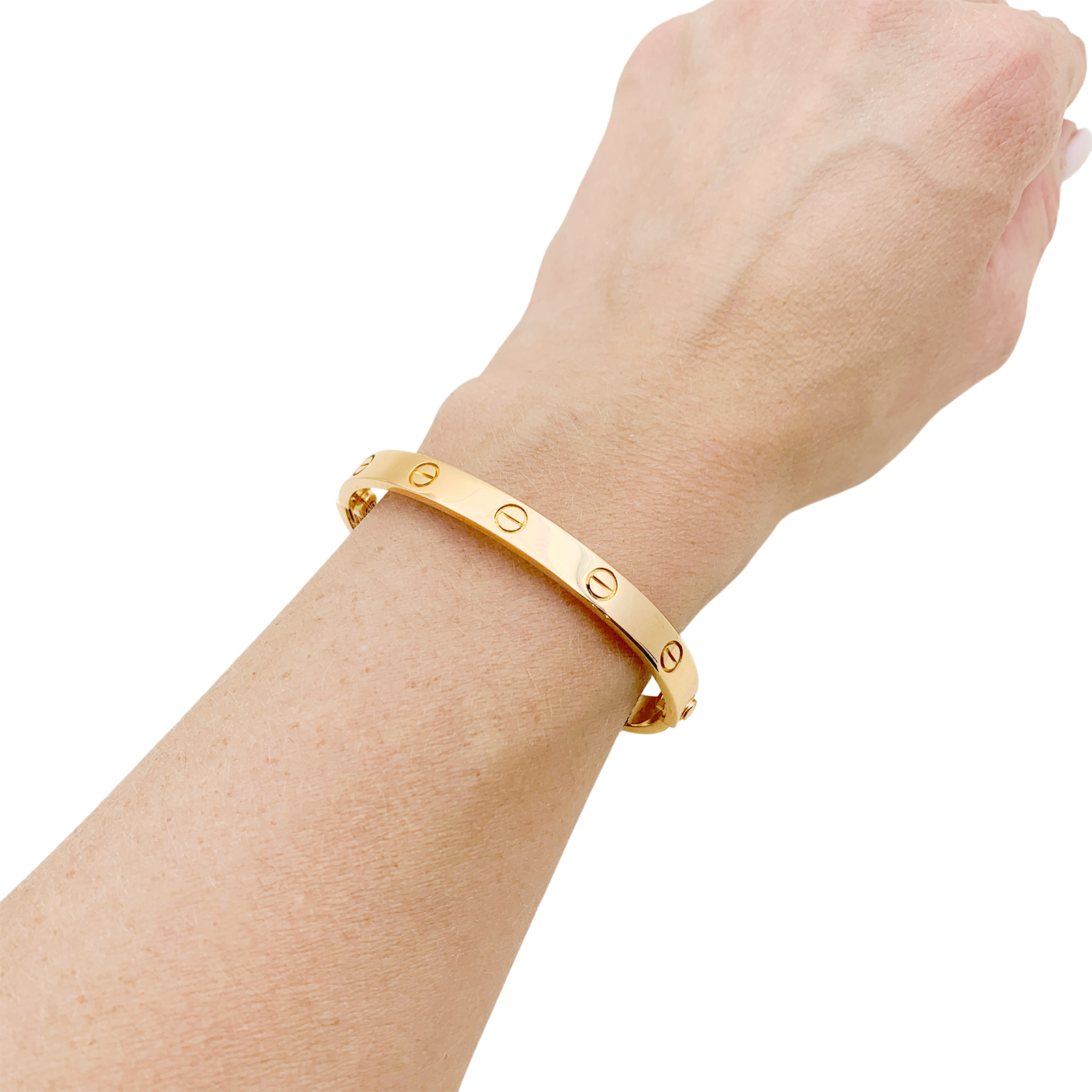Bracelet Cartier, "Love", en or rose.