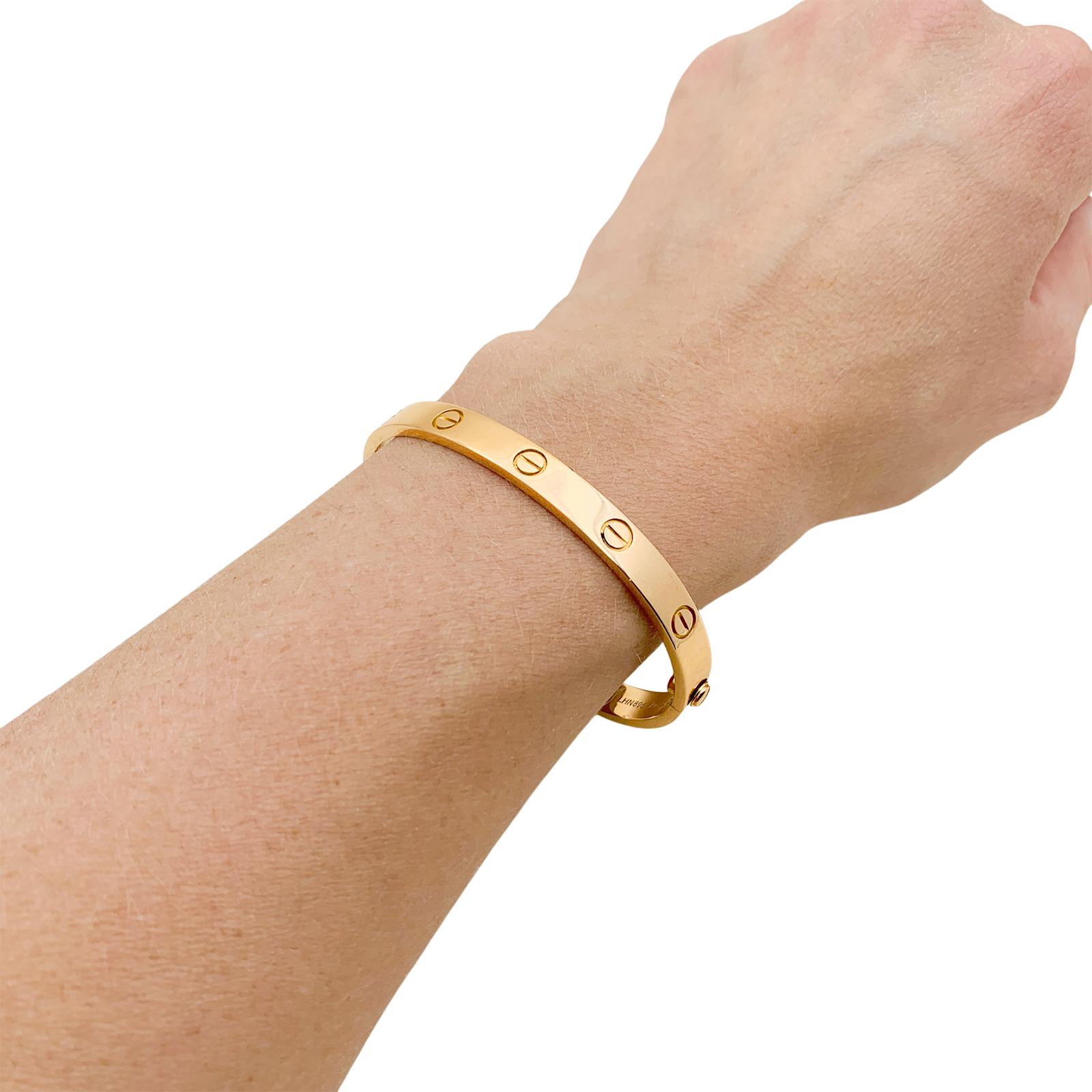 Bracelet Cartier, "Love", en or rose.
