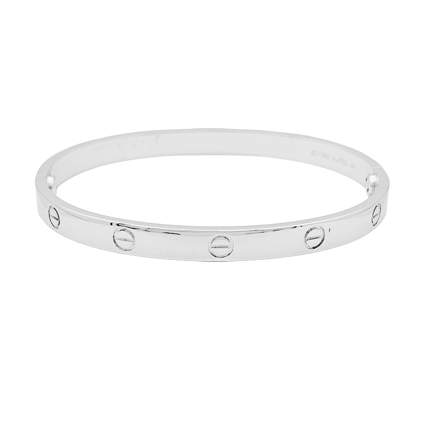 Bracelet Cartier "Love" or blanc.