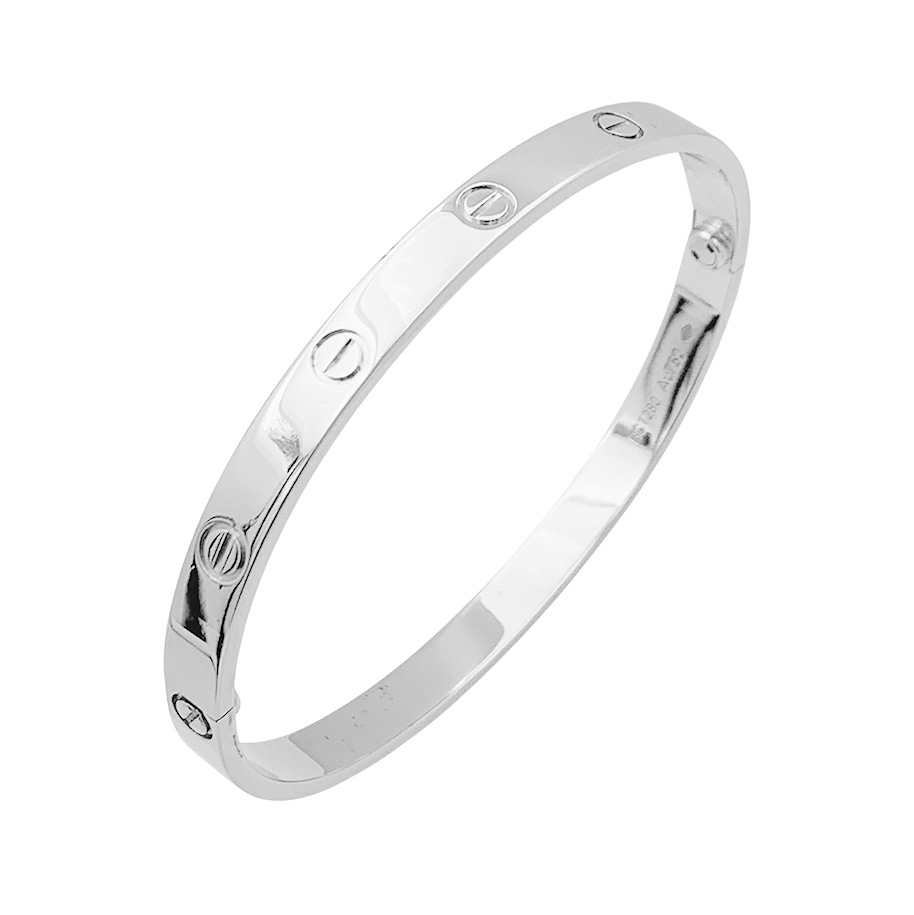 Bracelet Cartier "Love" or blanc.