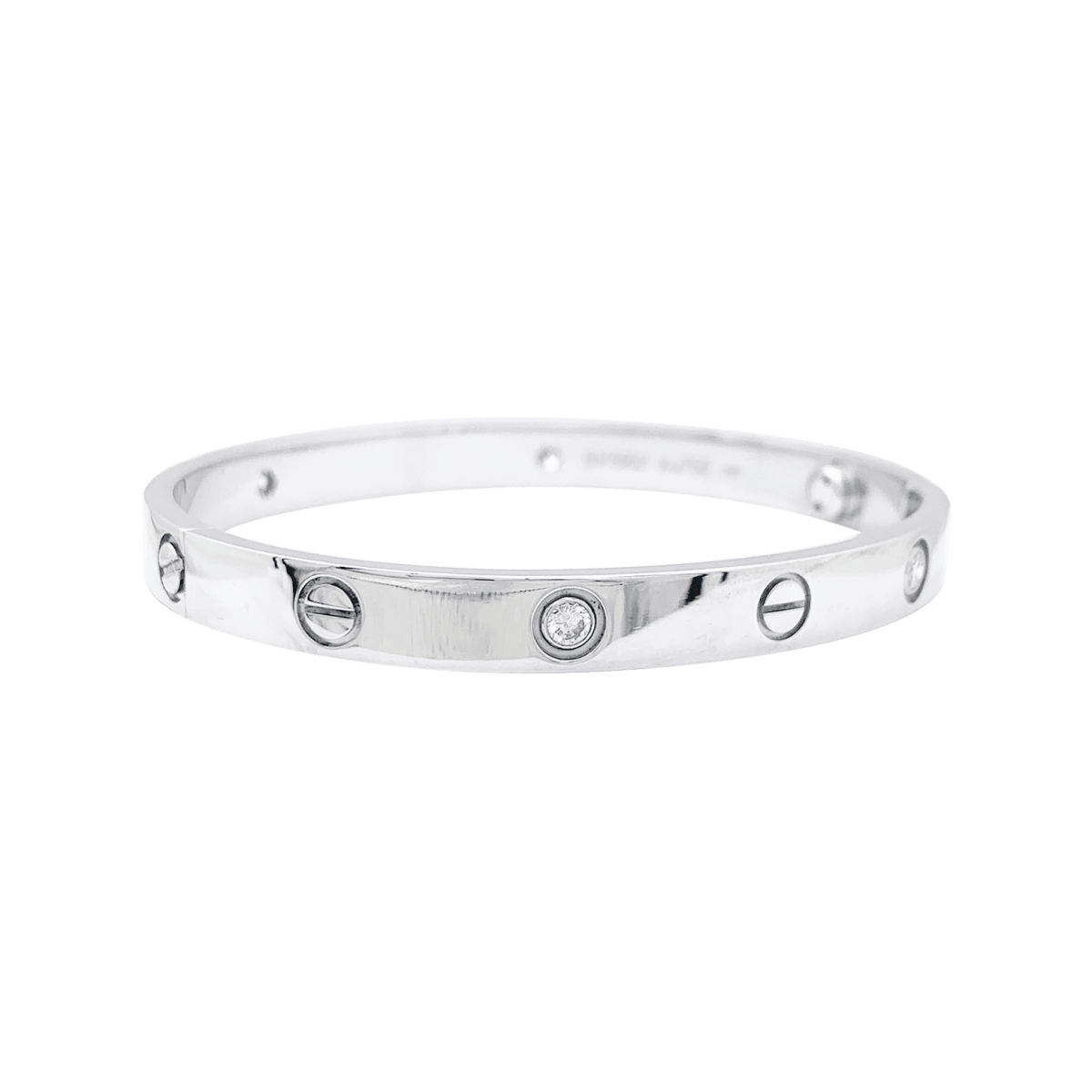 Bracelet Cartier, "Love", or blanc et diamants. - Maison Eloe