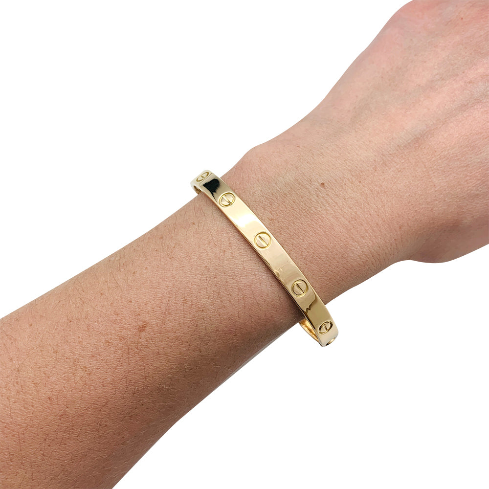 Bracelet Cartier "Love" or jaune.