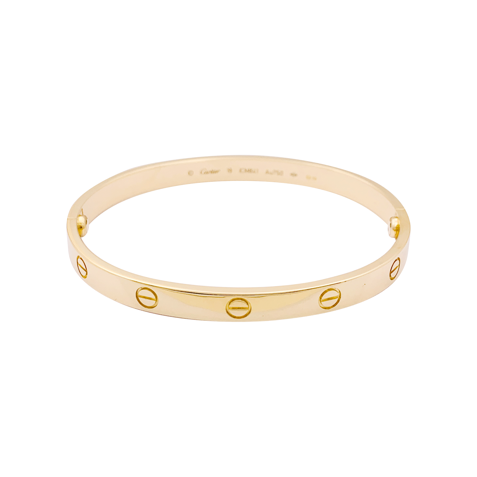 Bracelet Cartier, "Love", or jaune.