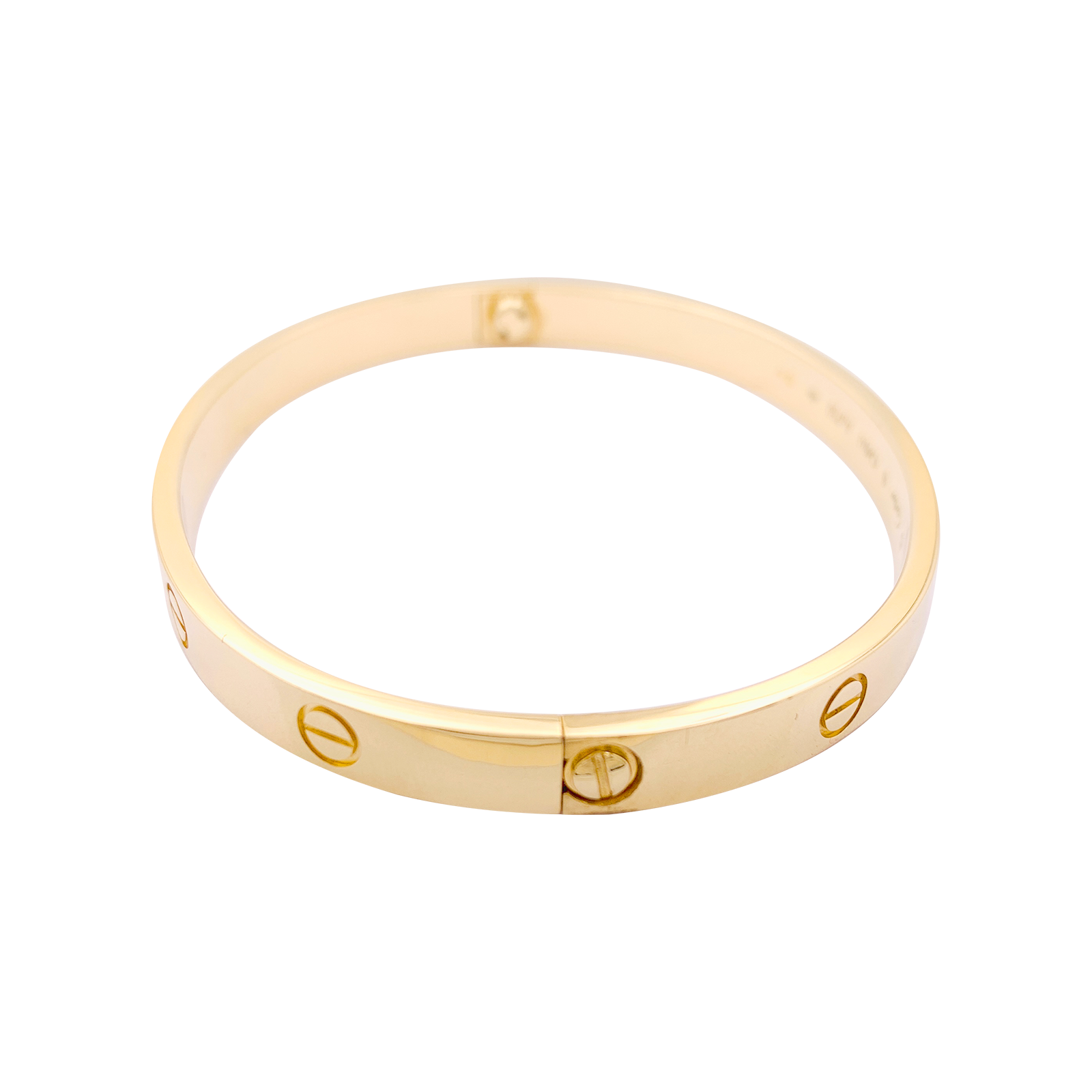 Bracelet Cartier, "Love", or jaune.