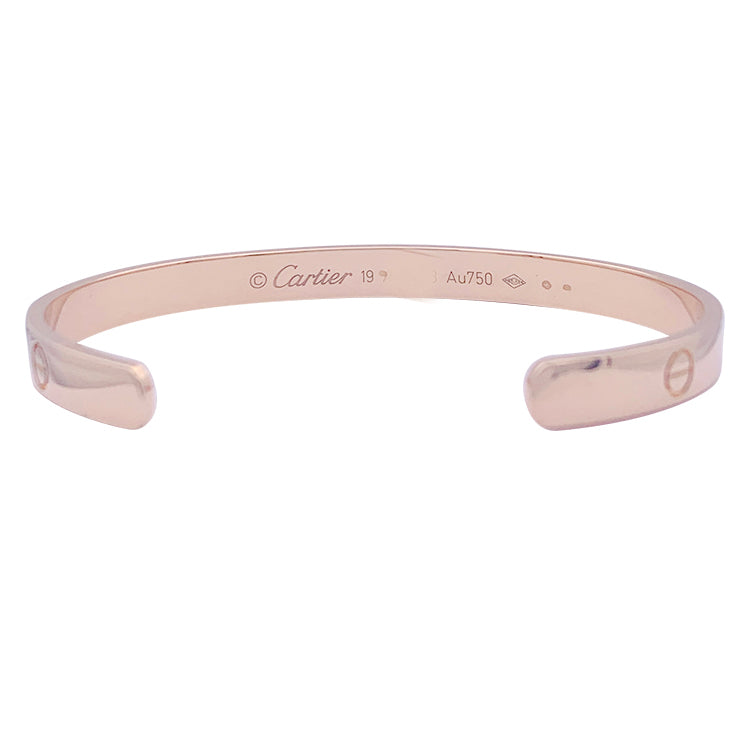 Bracelet Cartier, "Love" or rose.