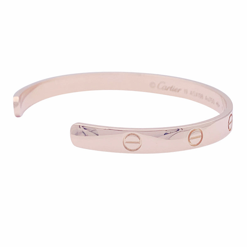 Cartier bracelet, “Love” pink gold.