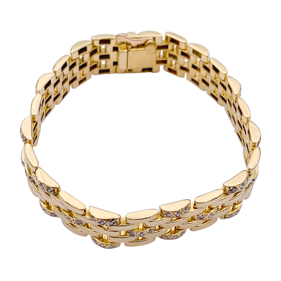 Cartier bracelet, "Maillon Panthère" yellow gold and diamonds.