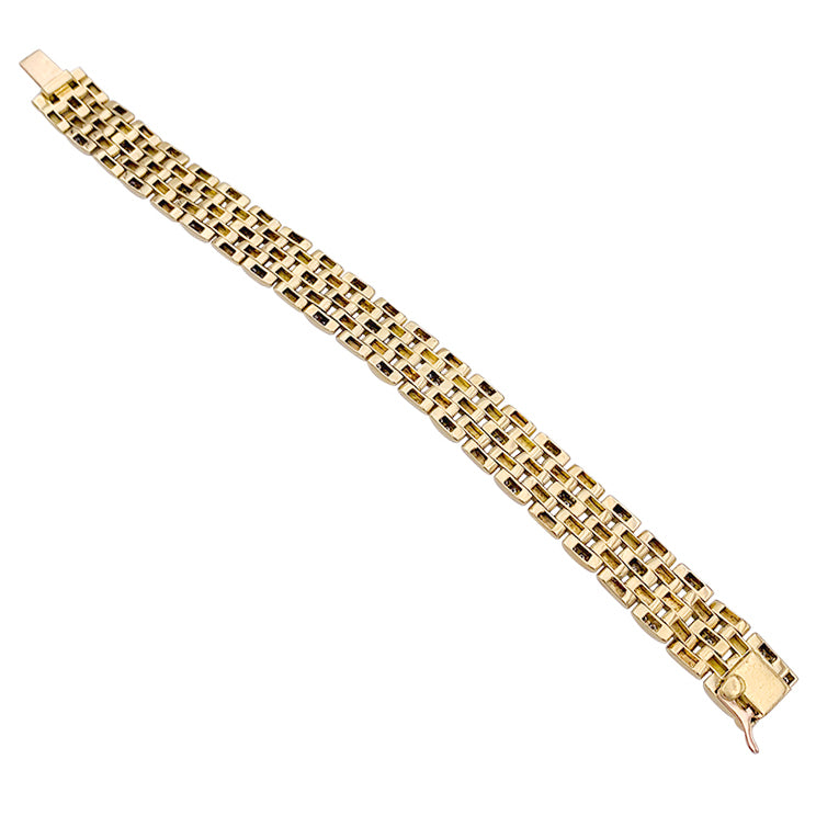 Cartier bracelet, "Maillon Panthère" yellow gold and diamonds.