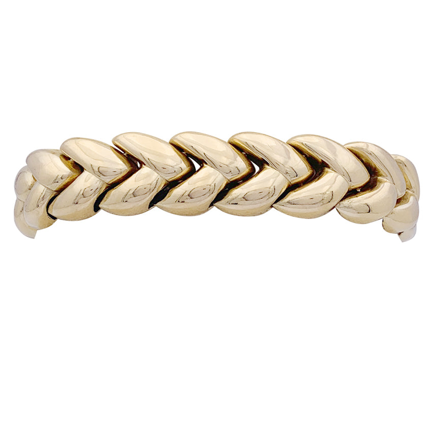 Bracelet Cartier "Tresse" or jaune.