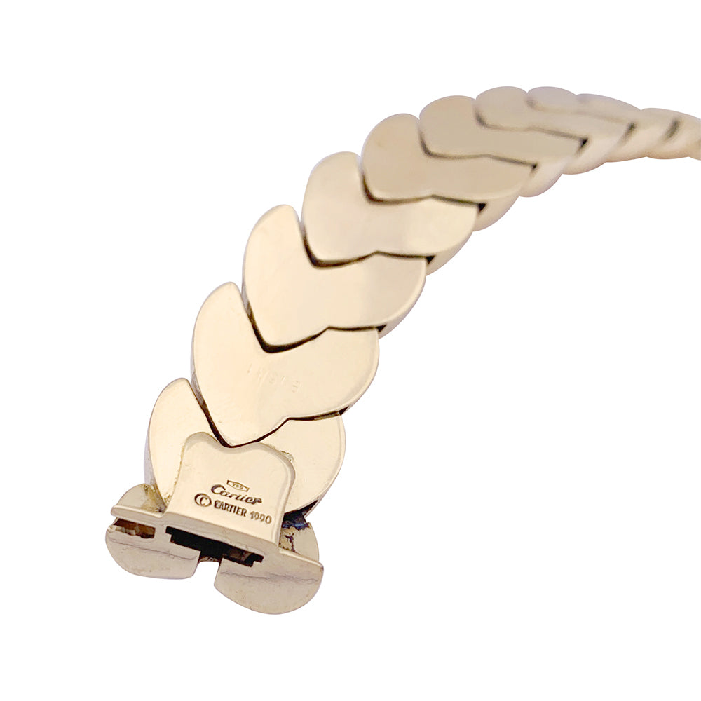 Cartier "Tresse" bracelet in yellow gold.