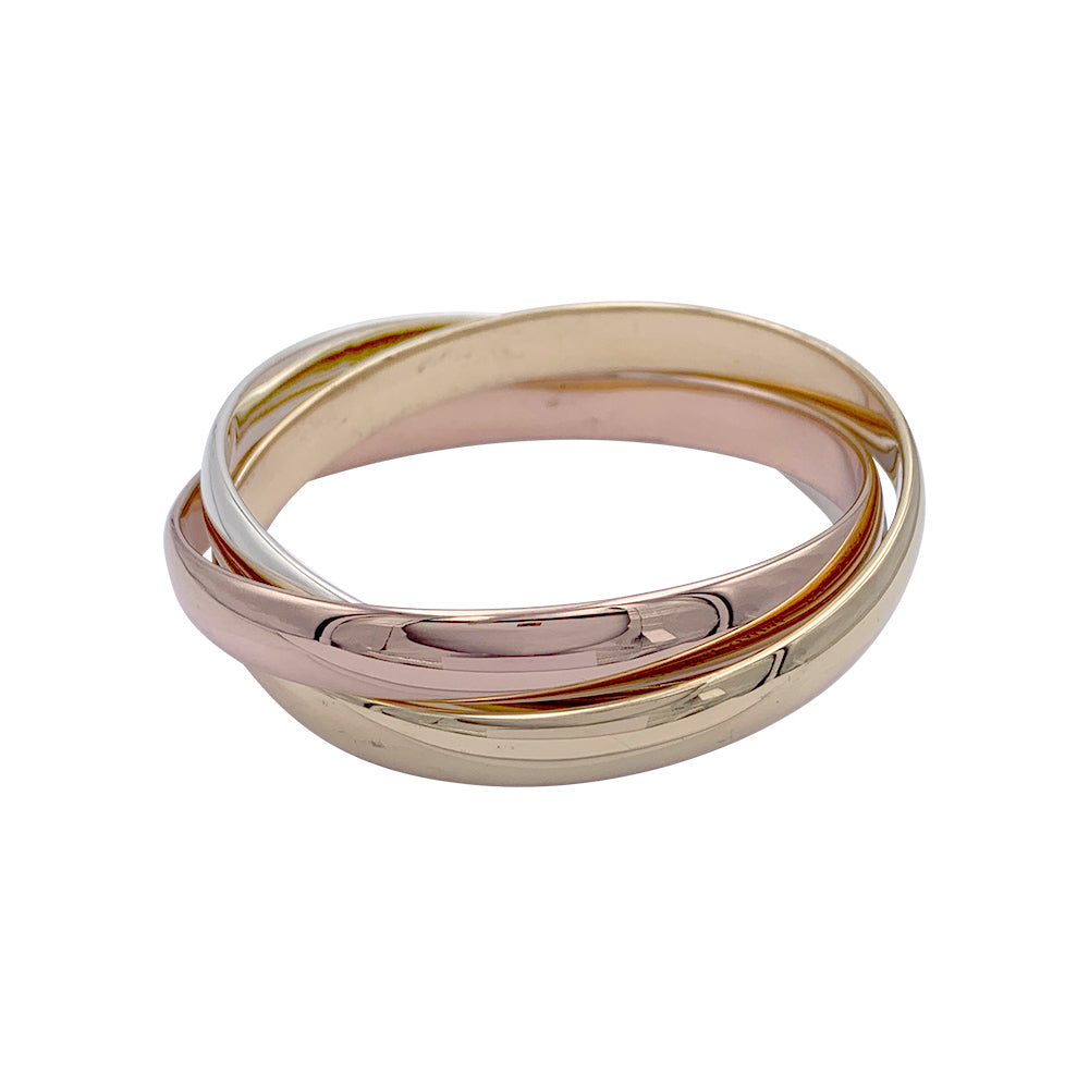 Cartier bracelet, "Trinity", 3 tones of gold.