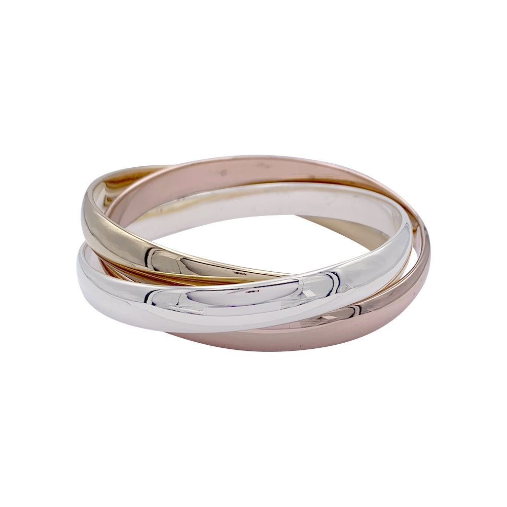 Cartier bracelet, "Trinity", 3 tones of gold.