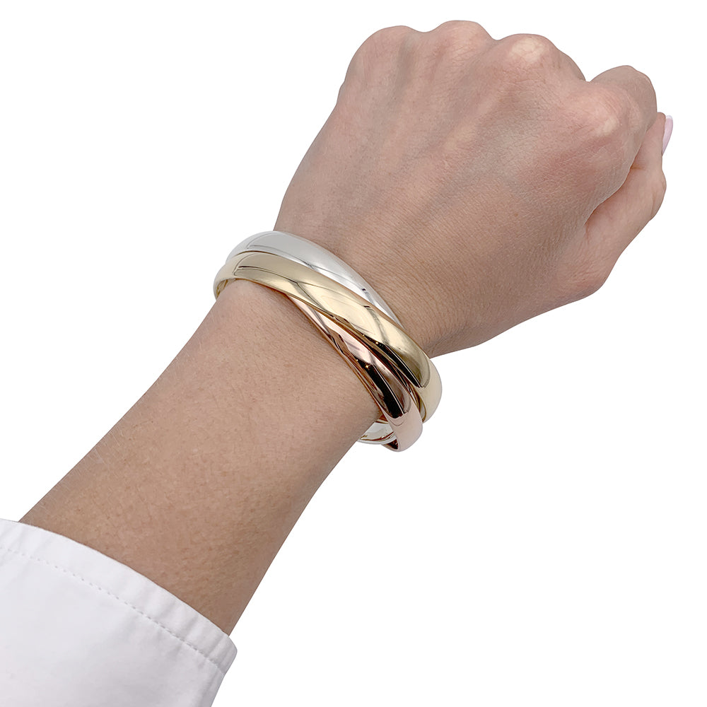 Cartier bracelet, "Trinity", 3 tones of gold.
