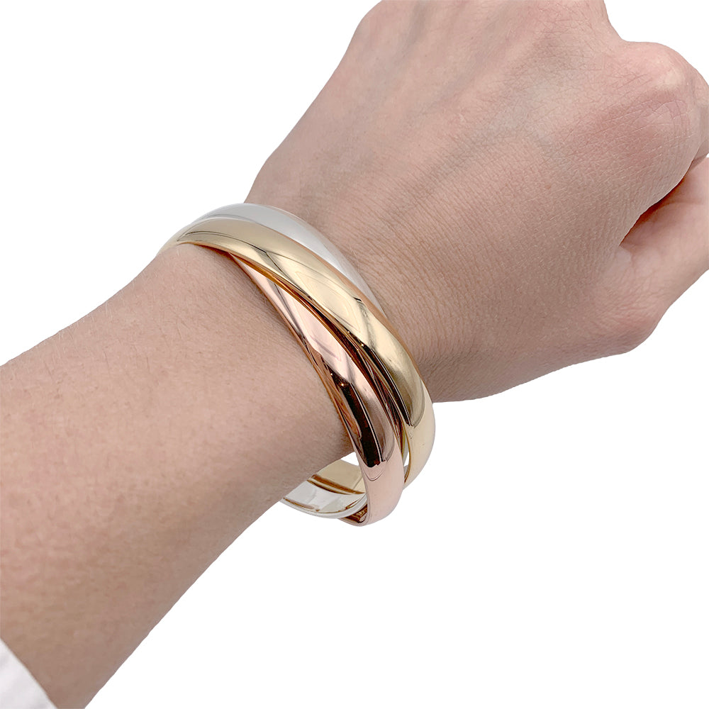 Cartier bracelet, "Trinity", 3 tones of gold.