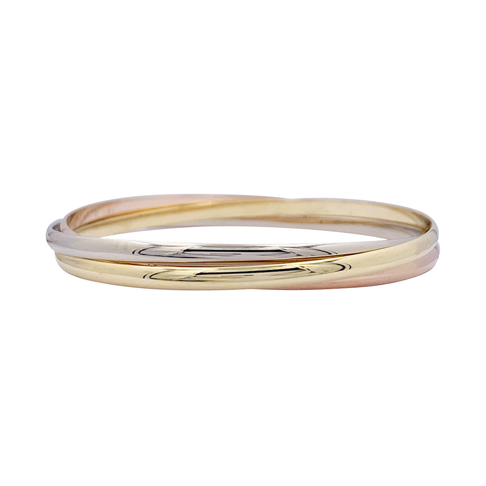 Bracelet Cartier "Trinity" trois ors.