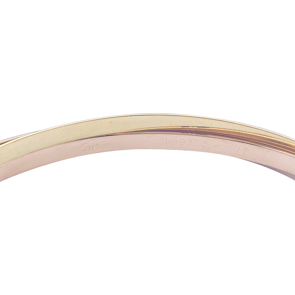 Cartier bracelet, "Trinity", three tones of gold.