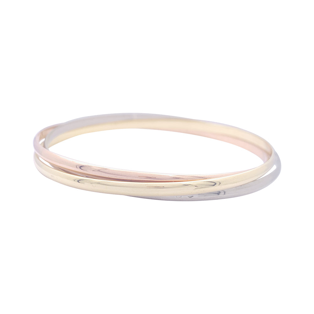 Cartier bracelet, "Trinity", three tones of gold.