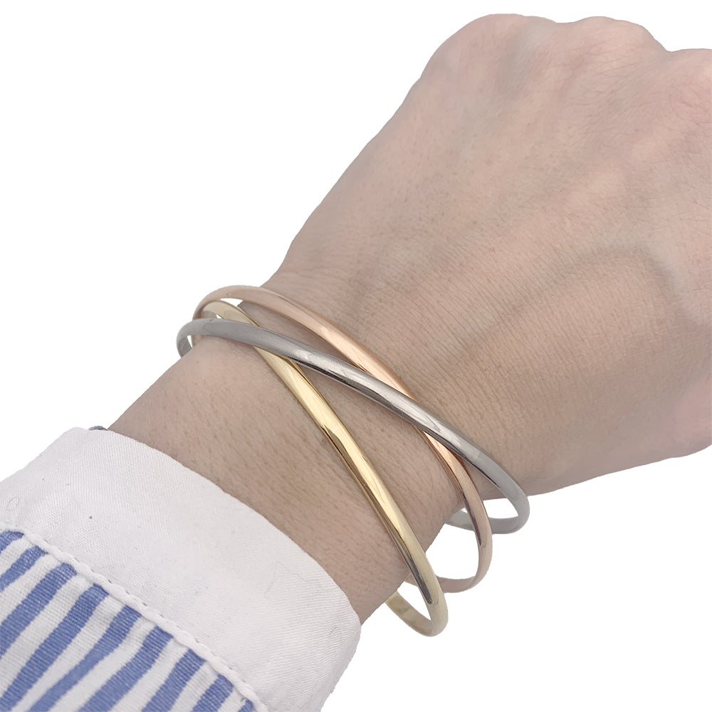 Cartier bracelet, "Trinity", three tones of gold.