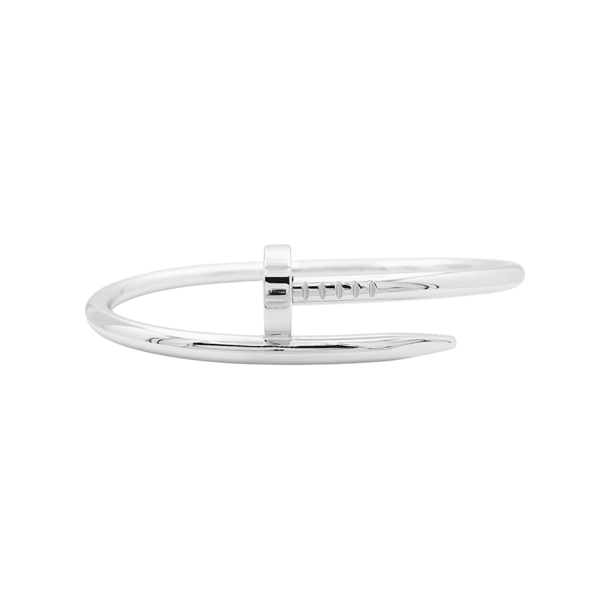 Bracelet Cartier, "Juste un Clou", or blanc. - Maison Eloe