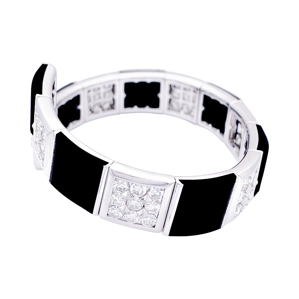 Chanel bracelet, “Harmonie”, white gold, diamonds, onyx.