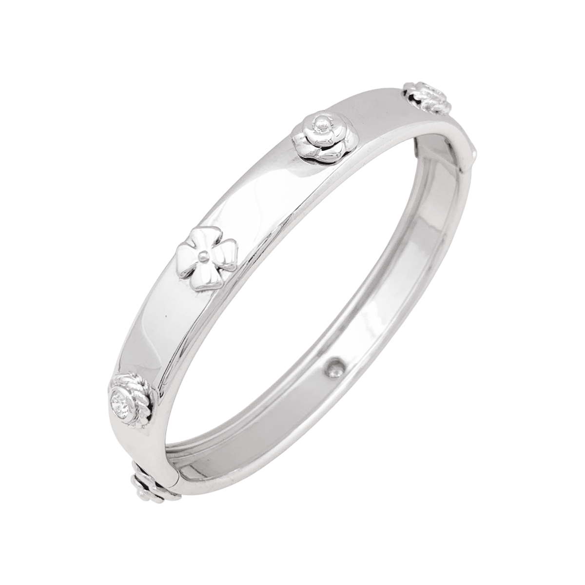 Bracelet Chanel "Trois Symboles" or blanc, diamants. - Maison Eloe