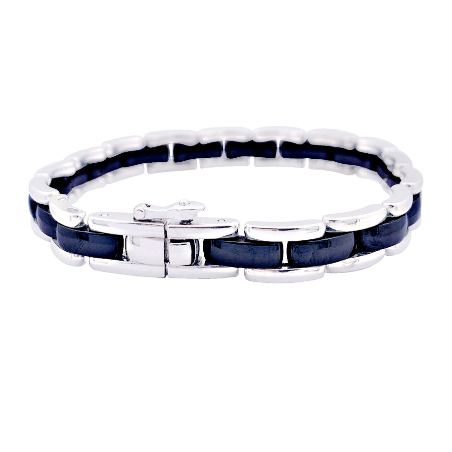 Chanel bracelet, "Ultra", white gold and ceramic.
