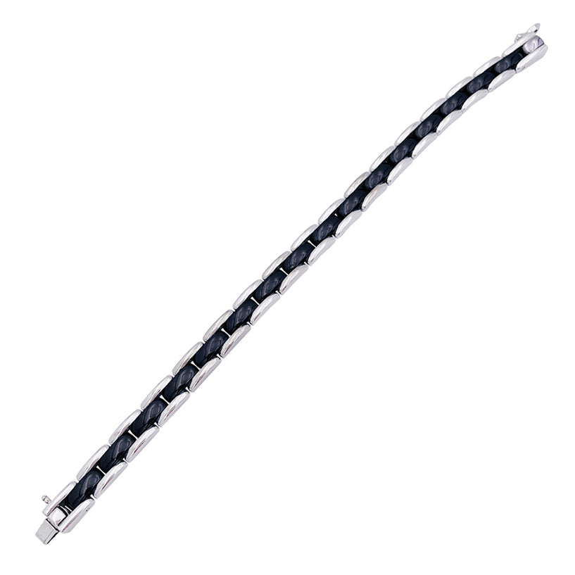 Chanel bracelet, "Ultra", white gold and ceramic.