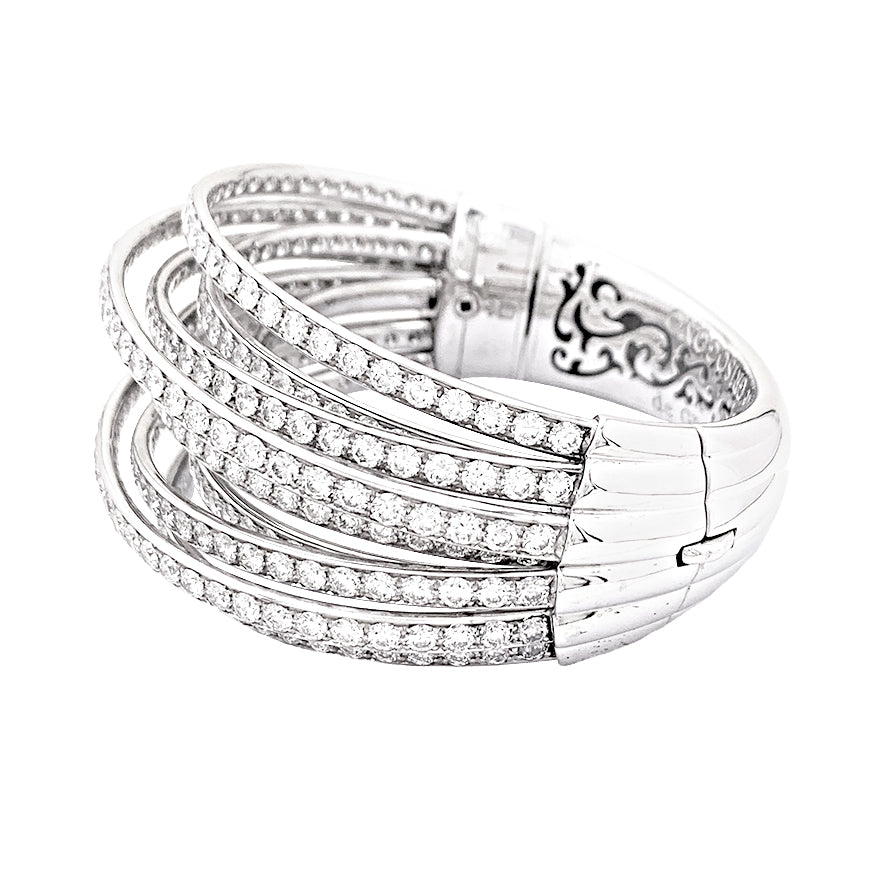 Bracelet de Grisogono, "Allegra", or blanc, diamants.