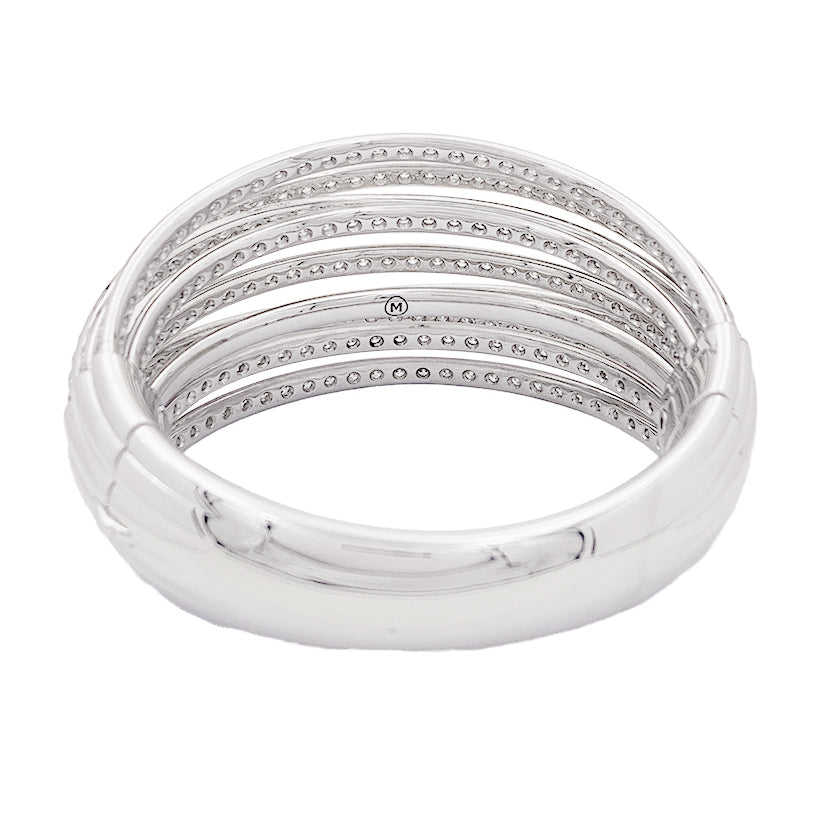 Bracelet de Grisogono, "Allegra", or blanc, diamants.