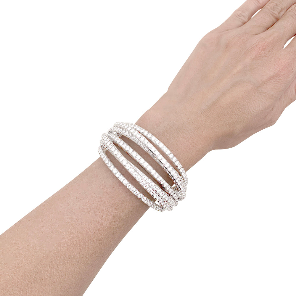 Bracelet de Grisogono, "Allegra", or blanc, diamants.
