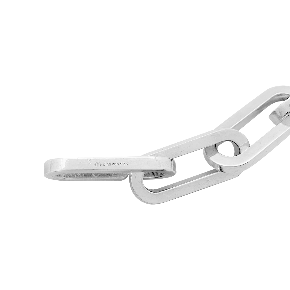Bracelet Dinh Van, "Maillon XL" argent.