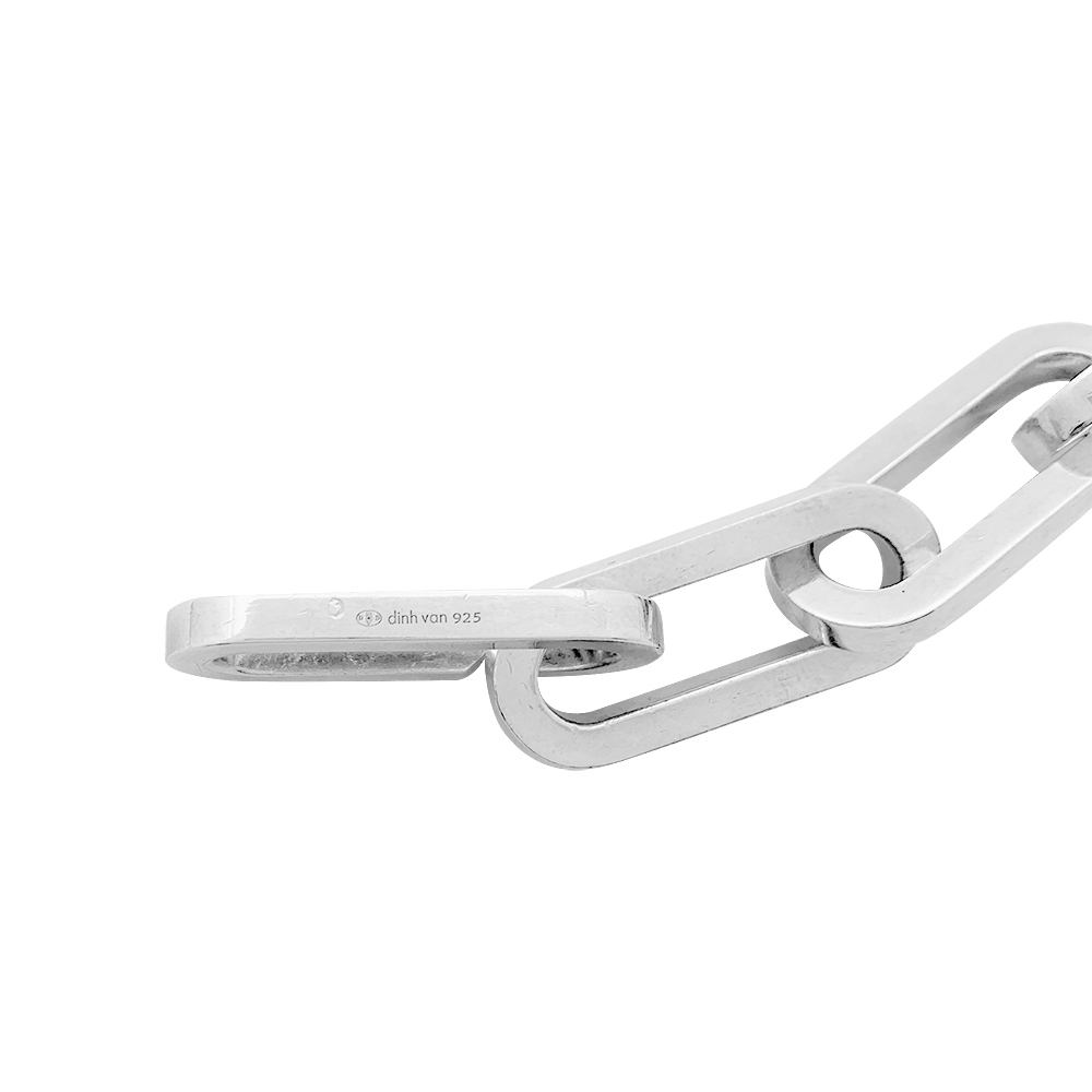 Bracelet Dinh Van, "Maillon XL" argent. - Maison Eloe