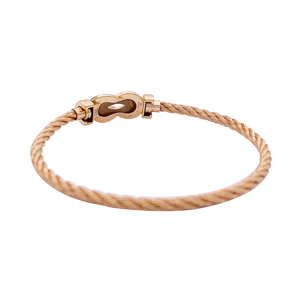Fred bracelet, "Chance Infinie", rose gold, diamonds.
