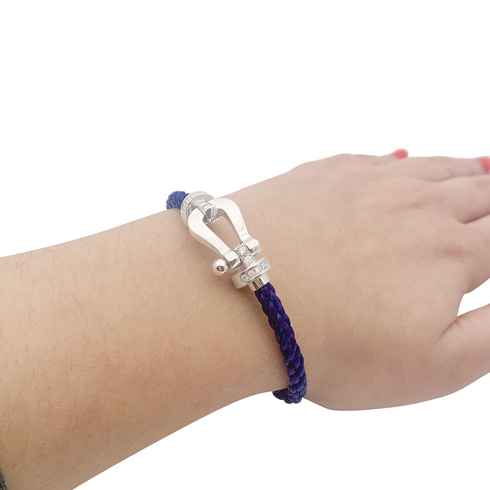 Fred bracelet, “Force 10” white gold, diamonds.