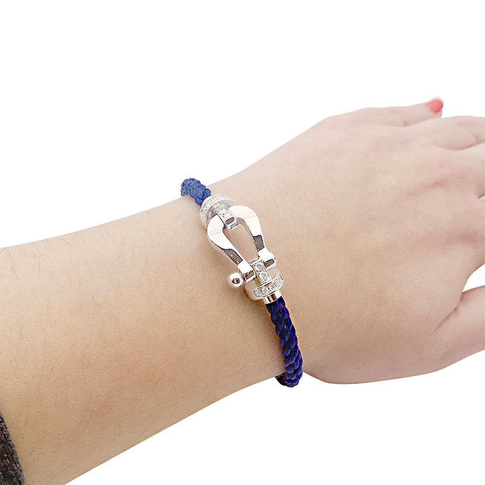 Fred bracelet, “Force 10” white gold, diamonds.