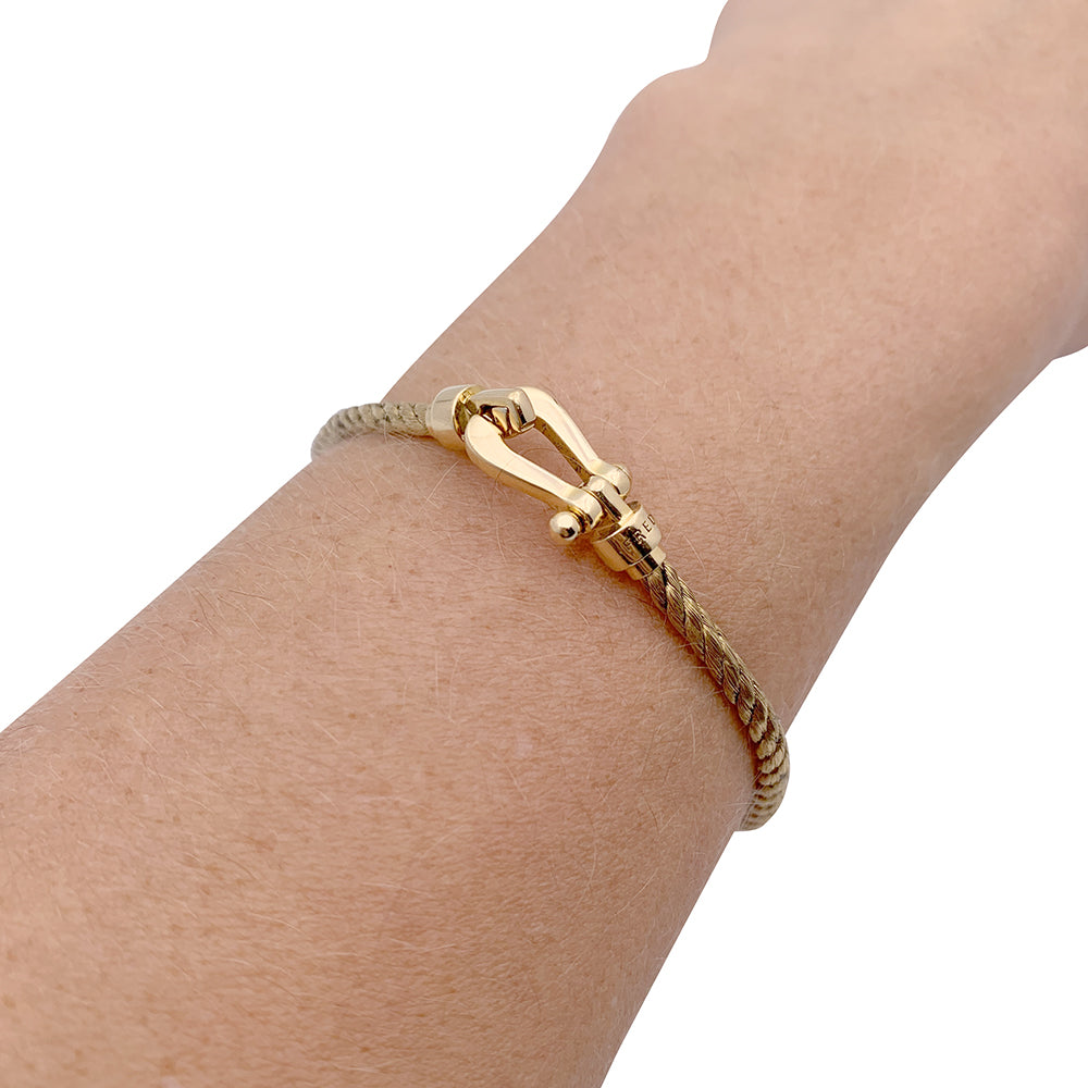 Fred bracelet, "Force 10", yellow gold.