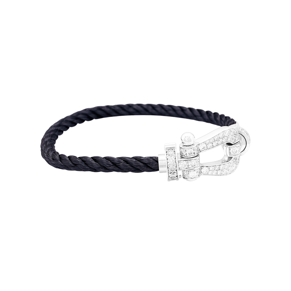 Bracelet Fred, "Force 10" or blanc, diamants. - Maison Eloe