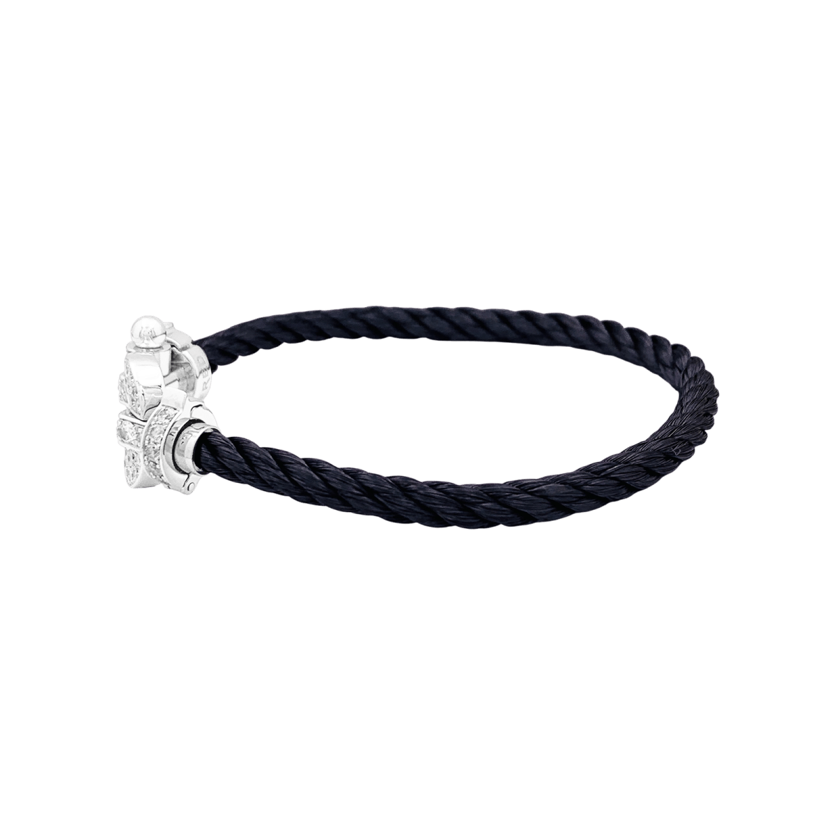 Bracelet Fred, "Force 10" or blanc, diamants. - Maison Eloe