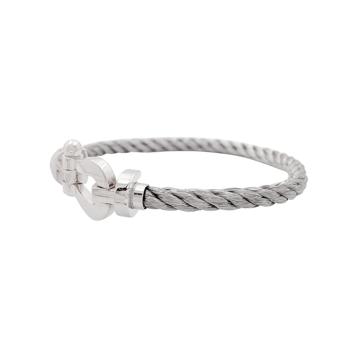 Bracelet Fred, "Force 10", or blanc, acier. - Maison Eloe