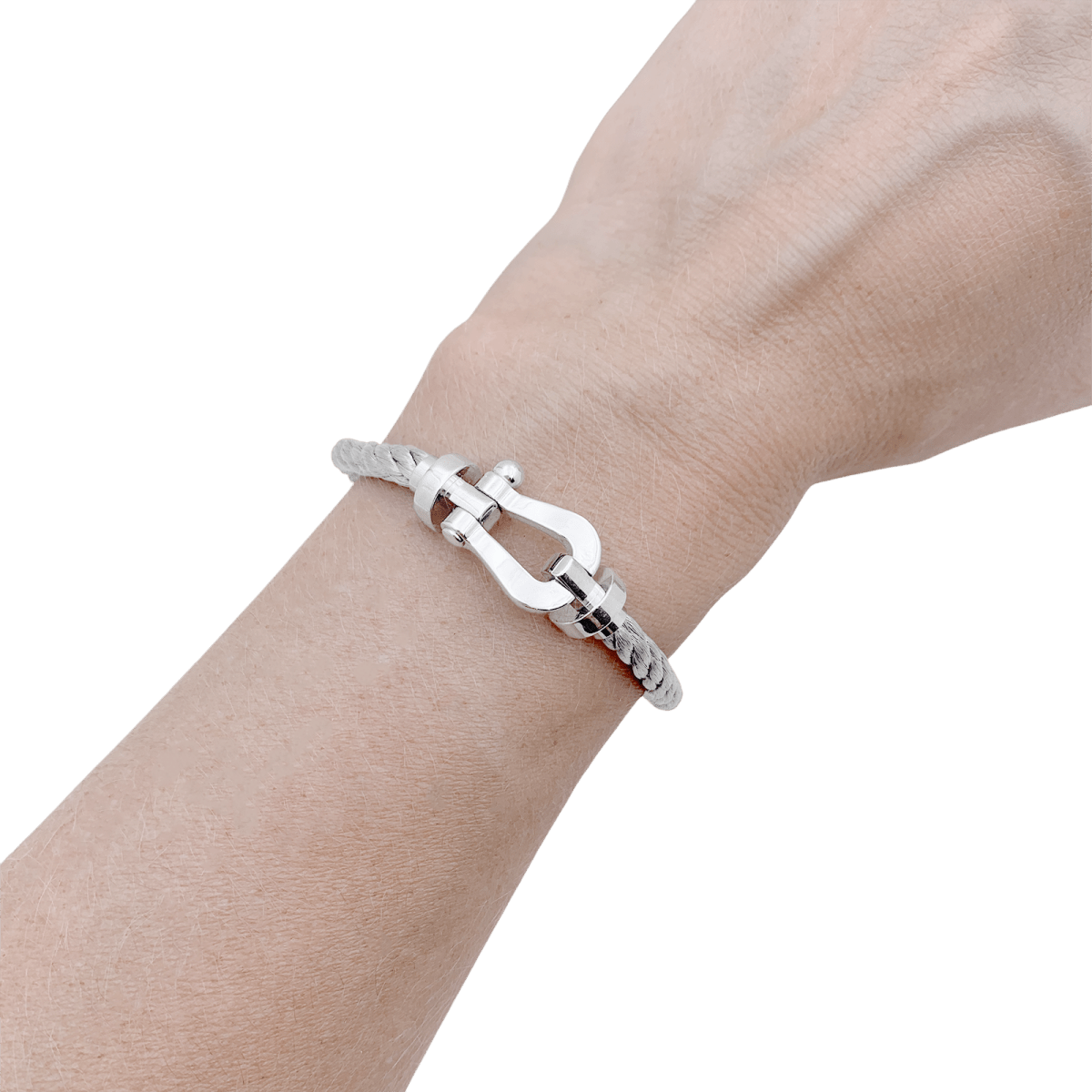 Bracelet Fred, "Force 10", or blanc, acier. - Maison Eloe