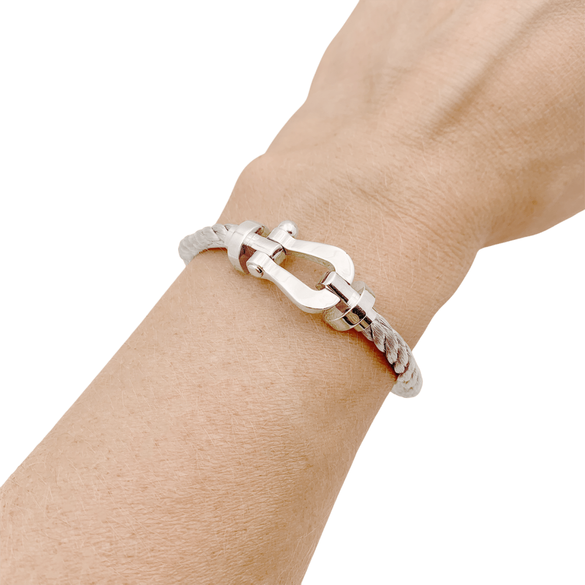 Bracelet Fred, "Force 10", or blanc, acier. - Maison Eloe