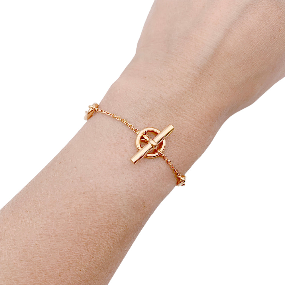 Hermès bracelet, "Farandole", rose gold.