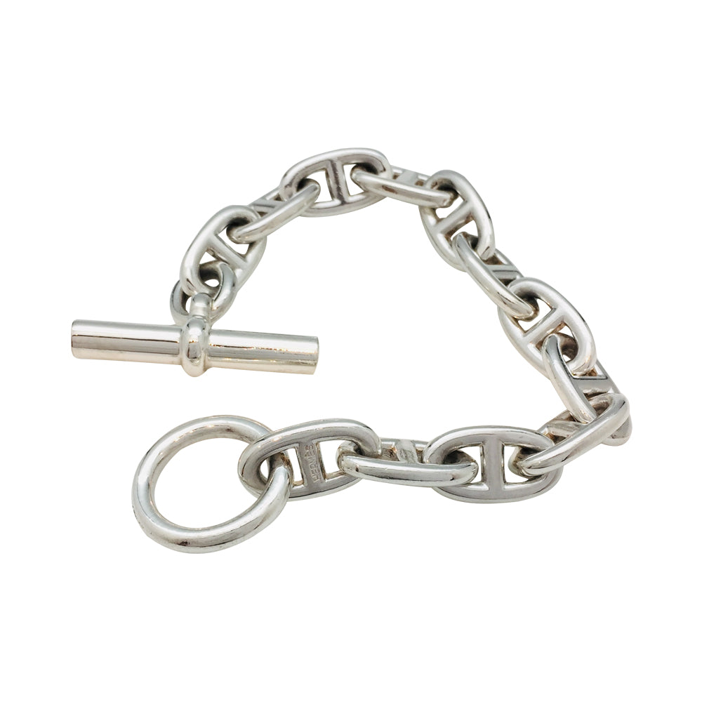 Bracelet Hermès, "Chaîne d'ancre", argent.