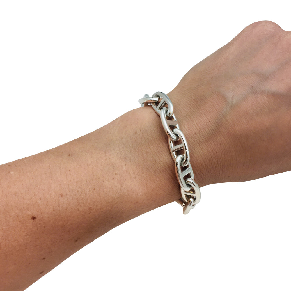 Hermès bracelet, "Anchor Chain", silver.