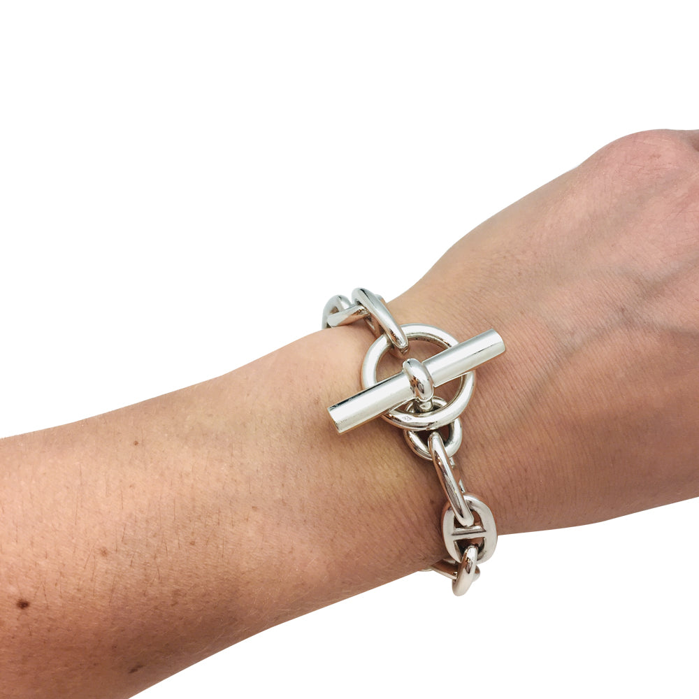 Hermès bracelet, "Anchor Chain", silver.