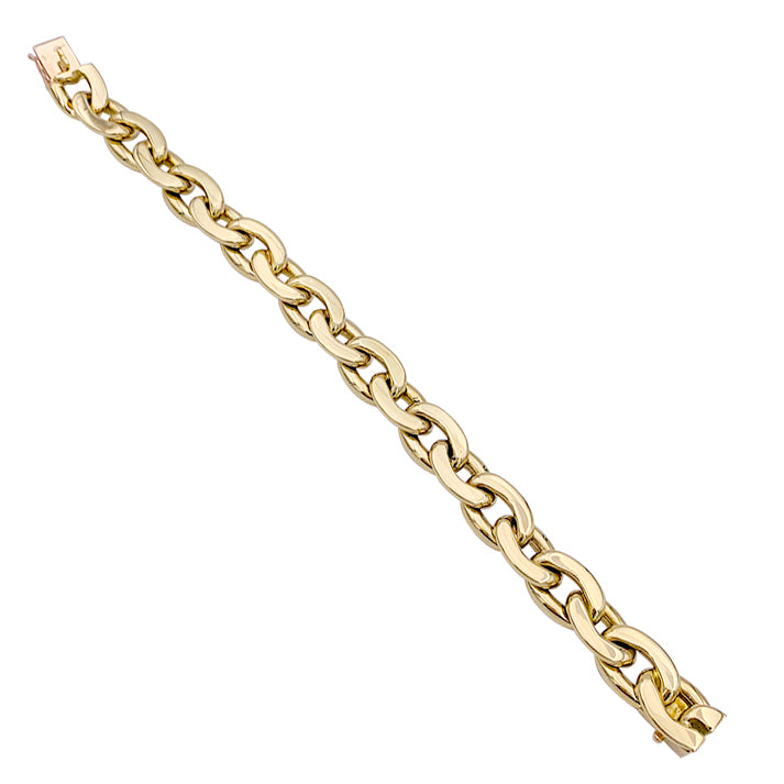 Mauboussin bracelet, "Haricot" mesh, yellow gold