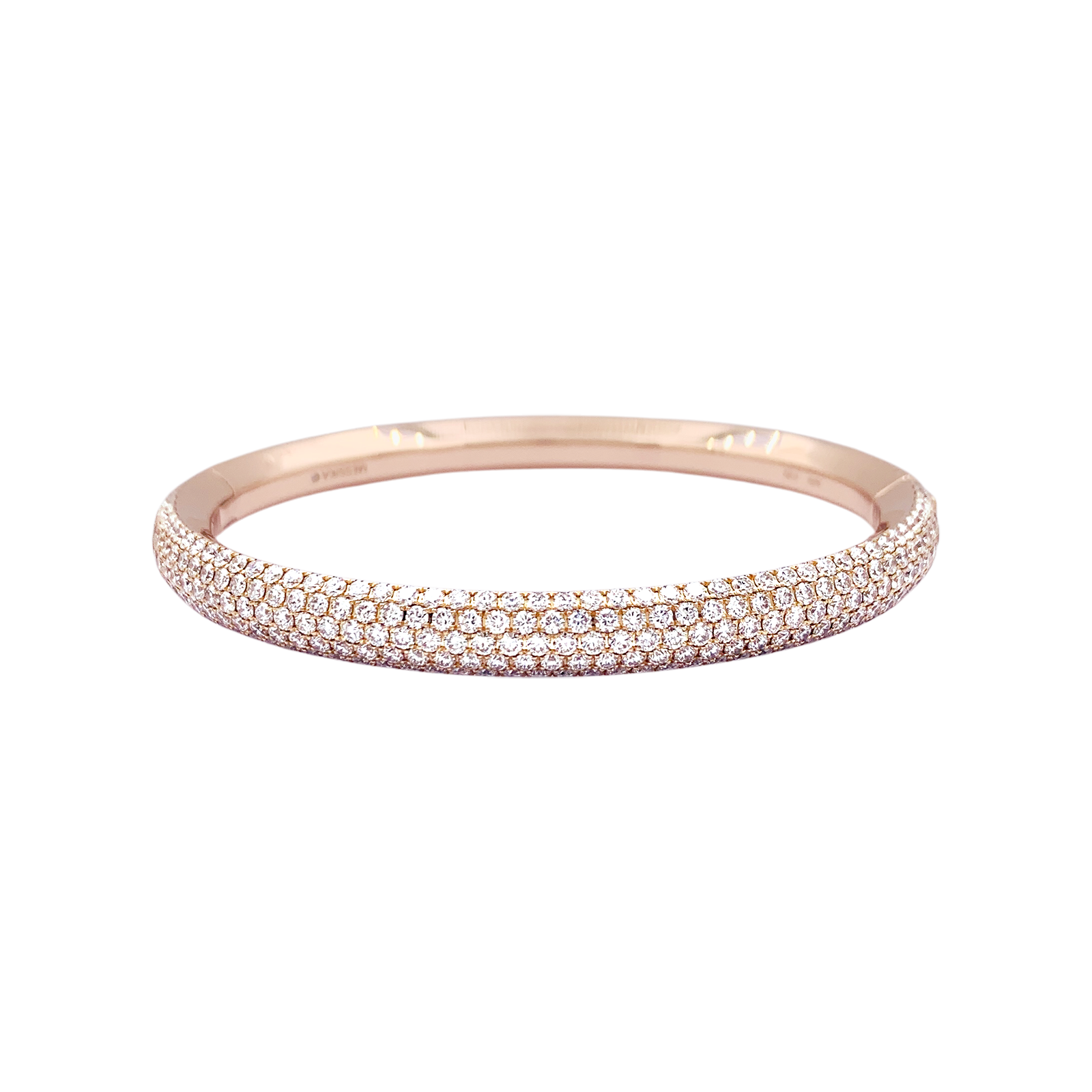 Bracelet Messika "Divine Enigma" or rose, diamants.